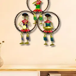 ANSHIKA INTERNATIONAL Green & Red Printed Metal Wall Hanging-image-37