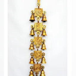 Aakrati Textured Brass Hanging Bell-picture-28