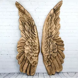 VAS collection home 2-Pcs Brown Textured Wooden Wall Decor-image-38