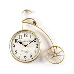 vedas White Solid Round Analogue Wall Clock image 2