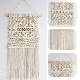 ecofynd Off White Macrame Hanging Wall Decor image 3