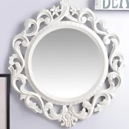 VAS collection home White Textured Wooden Wall Decor Plate-picture-14