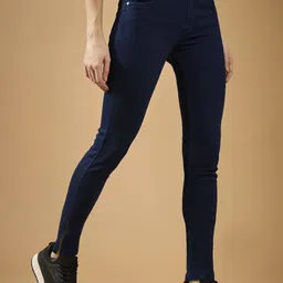 The Roadster Lifestyle Co. Women Charming Girl Mid Waist Denim Pant Skinny-Fit Jeans image 3