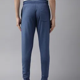 U.S. Polo Assn. Denim Co. Men Navy Blue Solid Joggers with Logo Print image 3