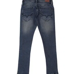 Pepe Jeans Boys Blue Slim Fit Mid Waist Light Fade Stretchable Jeans image 3