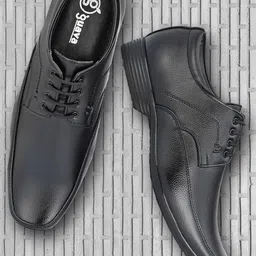 Guava Men Black Solid Formal Derbys image 1