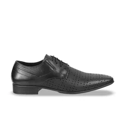 Metro Men Textured Round Toe Leather Formal Derbys image 4