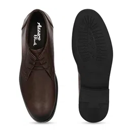 Azzaro Black Men Round Toe Formal Derbys image 5