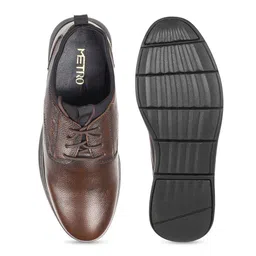 Metro Men Textured Leather Formal Derbys image 2