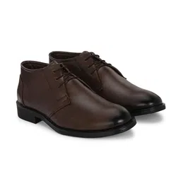 Azzaro Black Men Round Toe Formal Derbys image 4