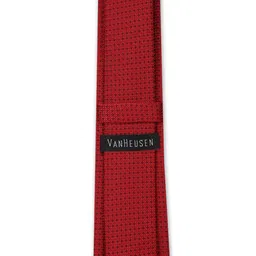 Van Heusen Red & Black Woven Design Broad Tie image 2