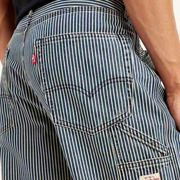 levi's Men's 568 Blue Loose Straight Fit Mid Rise Carpenter Jeans image 4