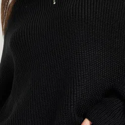 Styli Oversized Chunky Knit Half Zip Pullover image 2