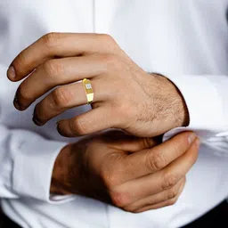 KISNA DIAMOND AND GOLD JEWELLERY Men 0.09CT Diamond Ring-picture-47