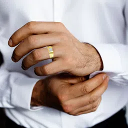 KISNA DIAMOND AND GOLD JEWELLERY Men Diamond Ring 14 Kt-picture-1