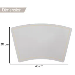 HOKIPO Grey 6 Pieces Waterproof Rectangle Table Placemats image 3