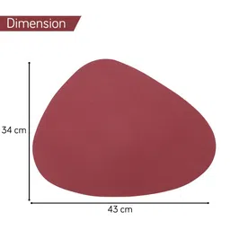 HOKIPO Red 4 Pieces Heat Resistant & Waterproof Table Placemats image 3