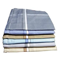 bestdi Cotton White Mens Handkerchiefs Handkerchief Hankie Professional Quality Pack Of 6 image 2