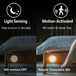 One94Store Motion Sensor LED Lights (Pack of 1) | USB Rechargeable Wireless Adhesive Lights for Wardrobe, Stairs, Kitchen, Home image 3