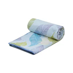 RRC Purple & Yellow Floral Microfiber AC Room 210 GSM Single Bed Dohar-image-74