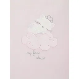 Chicco Pink & White Cartoon Characters Heavy Winter Single Bed Pram image 3