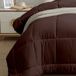 MYTRIDENT Maroon  Brown Mild Winter Single Bed Comforter image 4