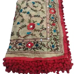 hand work Phulkari Work Dupatta For Womens image 1