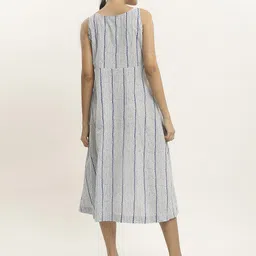 BLACK & BLAH BLAH Printed Cotton Flared Ethnic Midi Gown Dresses image 5