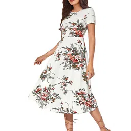 NORZY PARIS Women Floral Printed A-Line Dress image 5