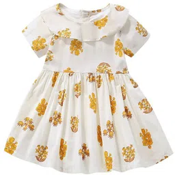 StyleCast x Revolte Girls Off White Round Neck Floral Print Cotton Fit & Flare Dress-image-23