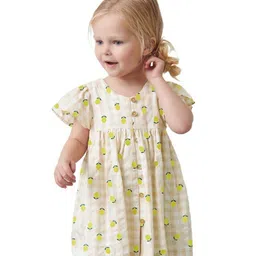 StyleCast x Revolte White Floral Printed Cotton Fit & Flare Dress-image-66