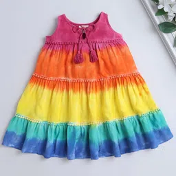 The Magic Wand Girls Tie And Dye A-Line Dress image 1