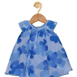 Creative Kids Girls Floral Printed Cap Sleeves A-Line Dress-picture-31