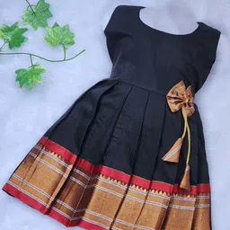 BAESD Infant Girls Cotton Round Neck Sleeveless Maxi Ethnic Dress-picture-32