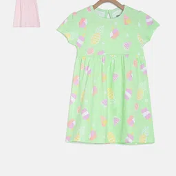 MINI KLUB Pack of 2 Girls Multicoloured Printed Fit and Flare Dress-picture-20