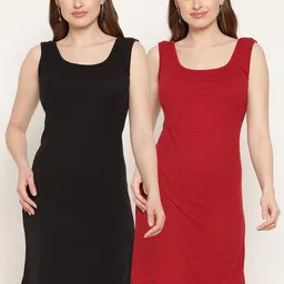 Miaz Lifestyle Black Scuba Sheath Dress-image-34