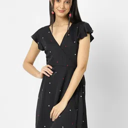 VASTRADO Polka Dot Wrap Dress-picture-39