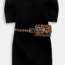 Hopscotch Black Sheath Dress-picture-32