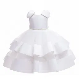 StyleCast Girls White Net Balloon Maxi Dress-image-43