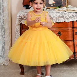StyleCast Yellow Ruffled Balloon Dress-picture-6