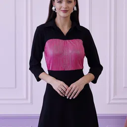 Athena Shirt Collar A-Line Party Mini Dress-picture-38