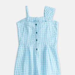 Pantaloons Junior Girls Cotton Checked A-Line Dress image 1