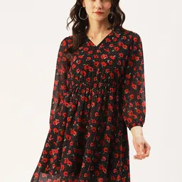 DressBerry Floral Georgette Dress-image-2