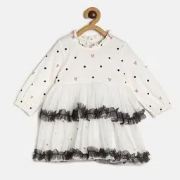 MINI KLUB Girl Off White Organic Cotton Dress-image-39