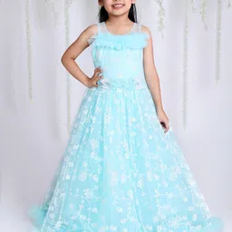 KID1 Girls Floral Printed Gown Maxi Dress-picture-20