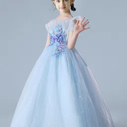 INCLUD Girls Embellished Fit & Flare Maxi Dress-picture-51