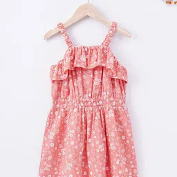 Ed-a-Mamma Pink Floral Cotton Dress-image-48