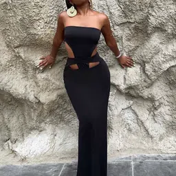 StyleCast Off-Shoulder Sleeveless Maxi Bodycon Dress-picture-10