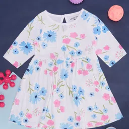 Pantaloons Baby Girls Floral Printed A-Line Cotton Dress-picture-32