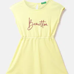 United Colors of Benetton Girls Extended Sleeves Fit & Flare Cotton Dress-picture-22